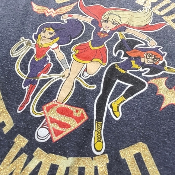 2/$15 🌼 DC Super Hero Girls Rule The World Tee - Picture 3 of 8
